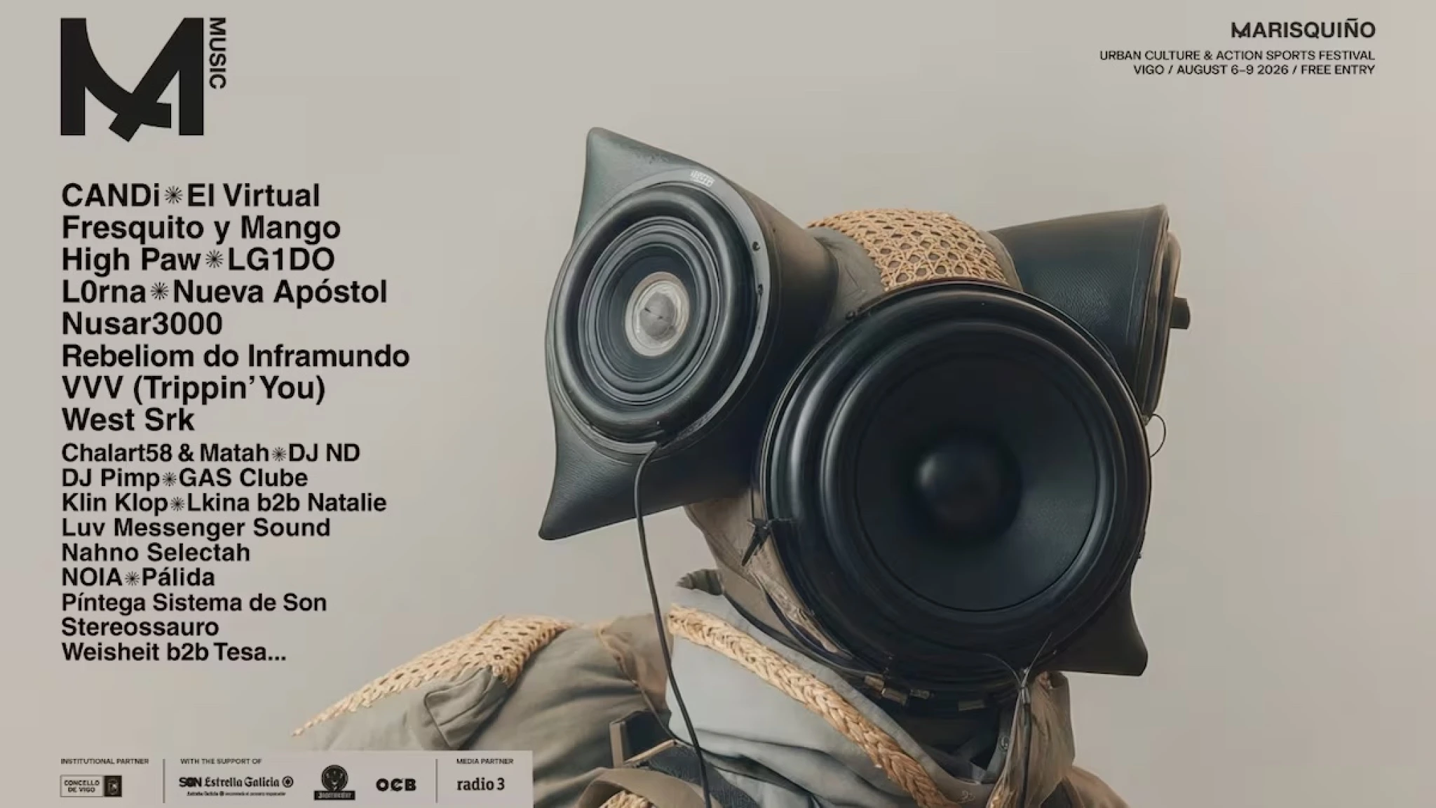 Marisquiño completa su programación musical con más de 40 artistas que dibujan una cartografía sonora de la cultura urbana