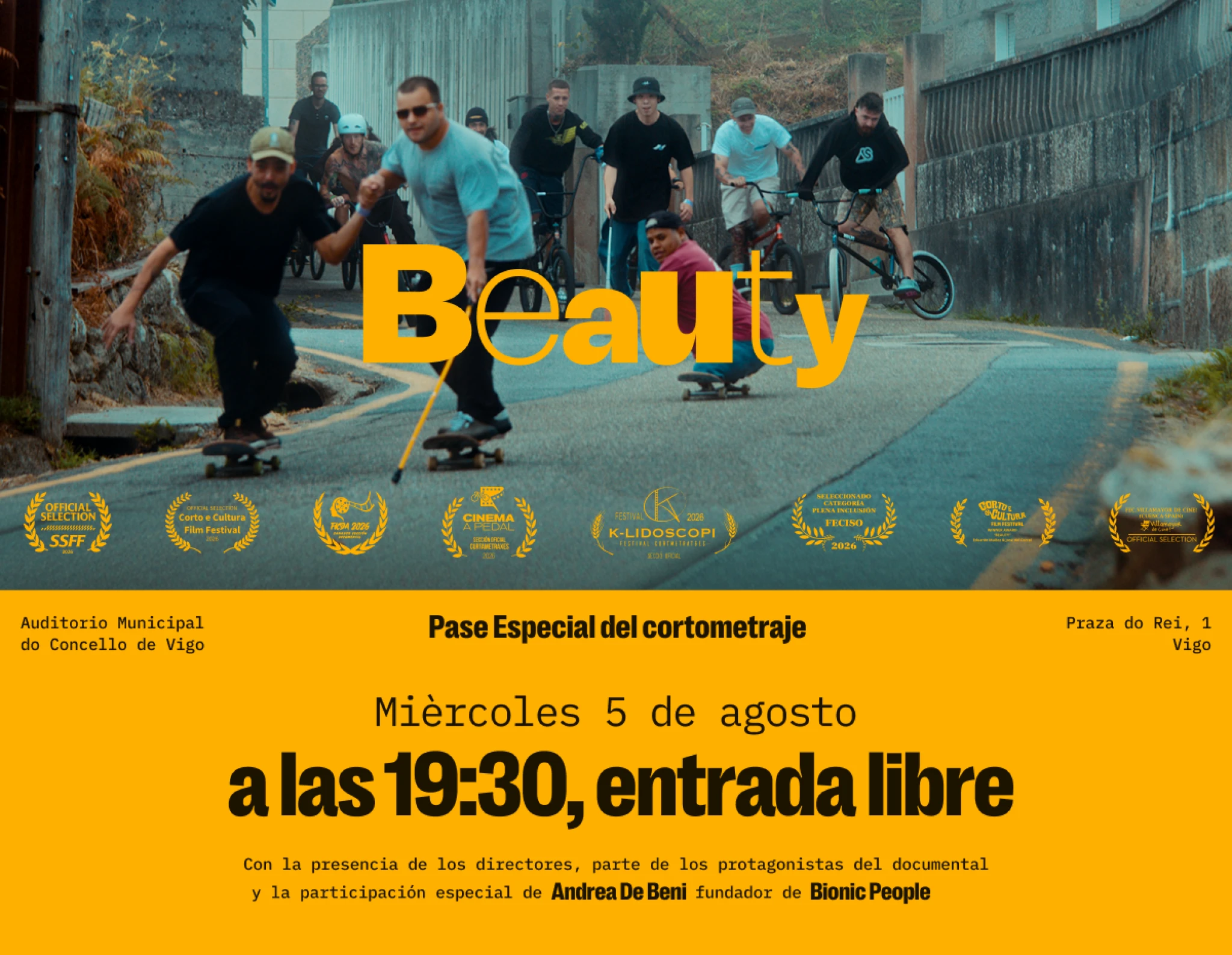 Se presenta en Vigo Beauty, el cortometraje sobre deporte adaptado rodado en Marisquiño