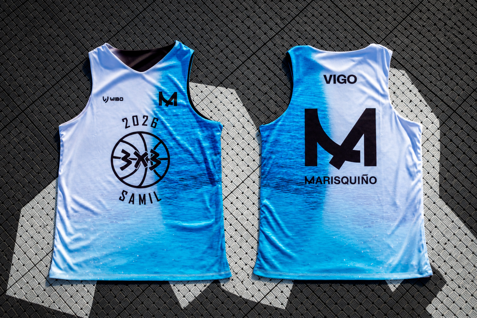 Mar y Arena: así son las equipaciones oficiales del Basket 3x3 de Marisquiño